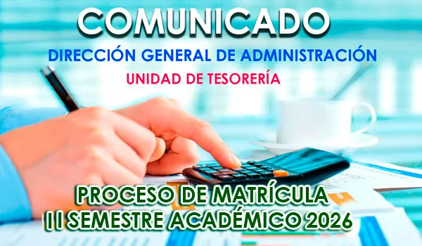 Imagen de Comunicado con respecto a la matricula del semestre 2026-2