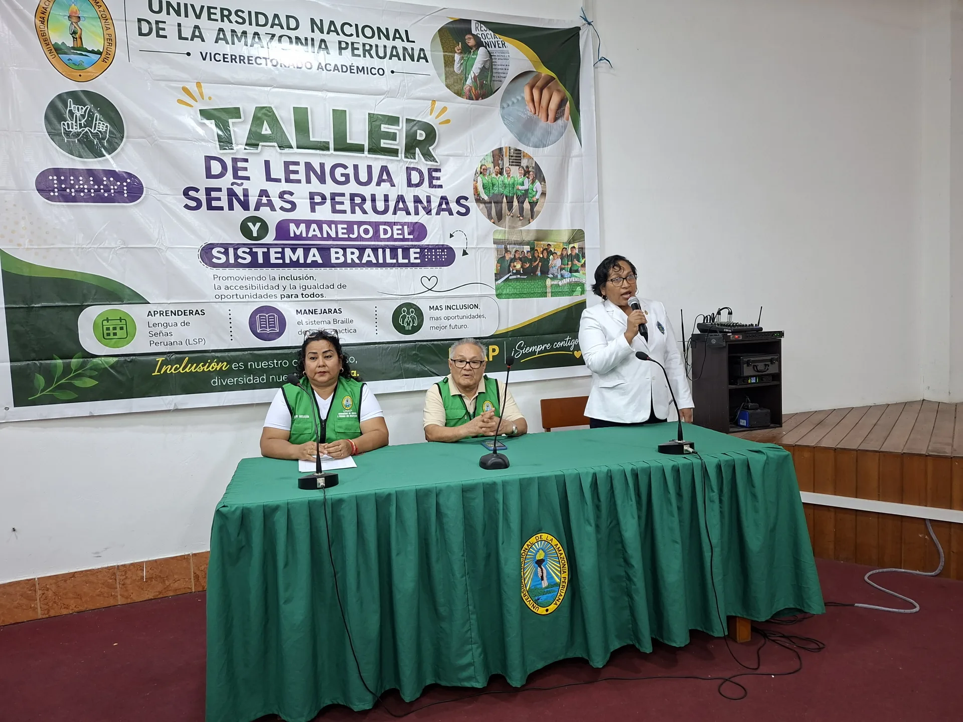 UNAP REALIZÓ CLAUSURA DEL TALLER DE LENGUA DE SEÑAS PERUANA Y MANEJO DEL SISTEMA BRAILLE FORTALECIENDO UNA UNIVERSIDAD INCLUSIVA