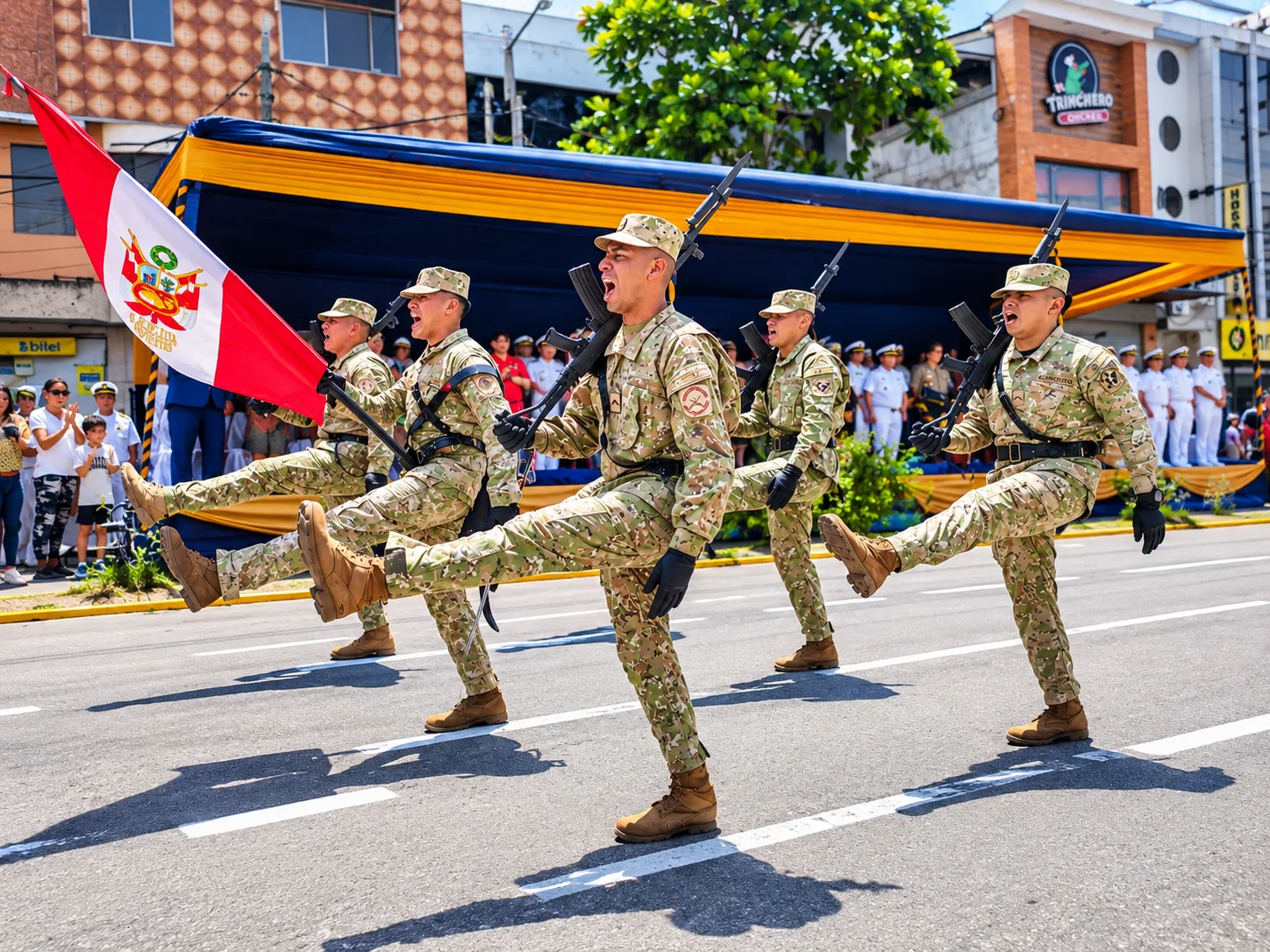 RECTORA DE LA UNAP PARTICIPÓ EN DESFILE POR LOS 205 AÑOS DE LA MARINA DE GUERRA DEL PERÚ