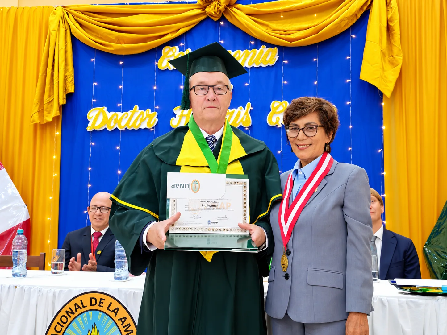 UNAP DISTINGUE CON EL GRADO DE DOCTOR HONORIS CAUSA A DOS DESTACADOS CIENTÍFICOS DE ESTONIA