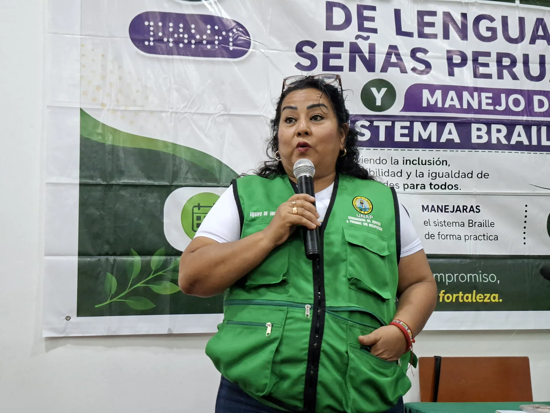 UNAP REALIZÓ CLAUSURA DEL TALLER DE LENGUA DE SEÑAS PERUANA Y MANEJO DEL SISTEMA BRAILLE FORTALECIENDO UNA UNIVERSIDAD INCLUSIVA