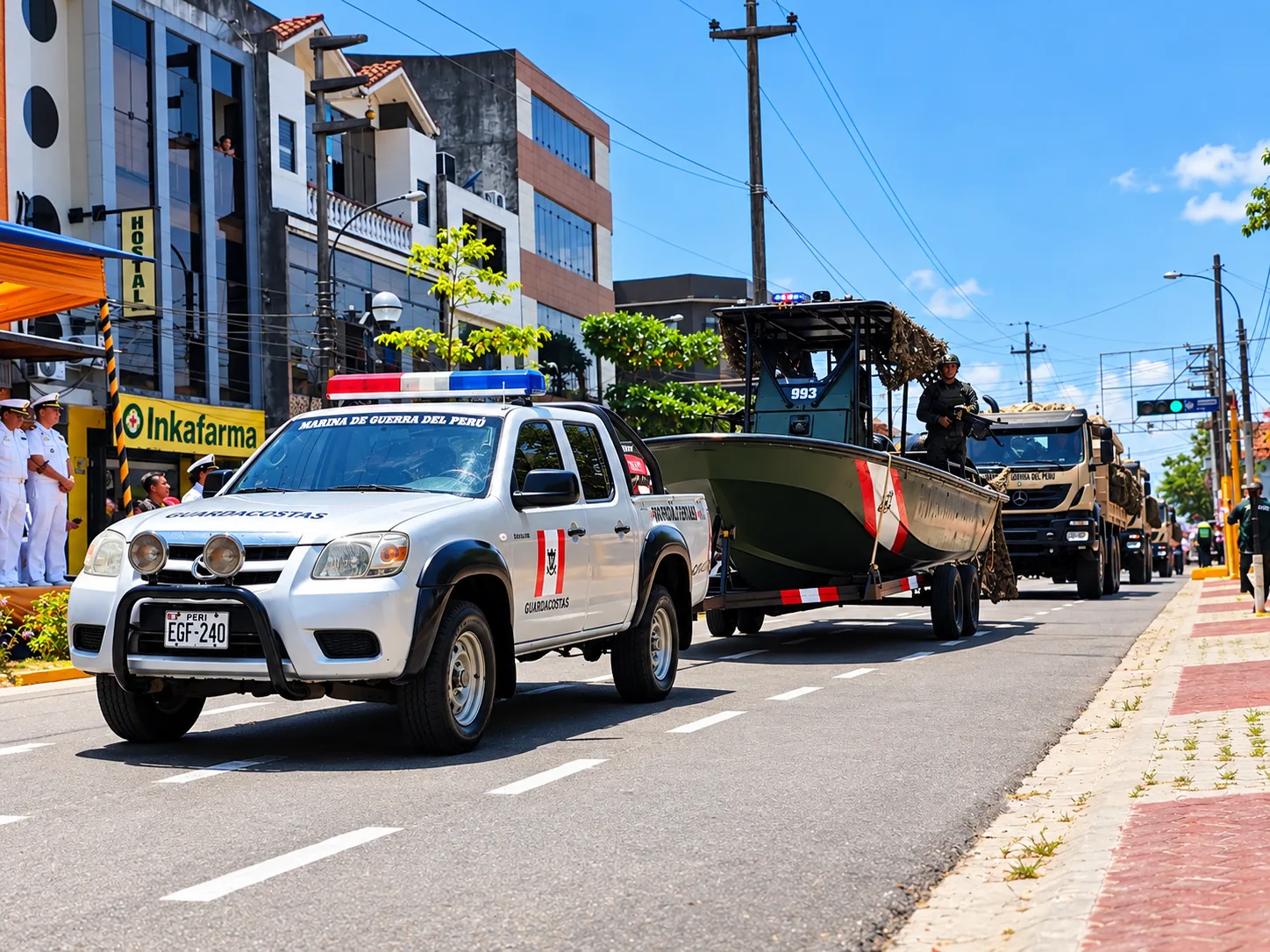 RECTORA DE LA UNAP PARTICIPÓ EN DESFILE POR LOS 205 AÑOS DE LA MARINA DE GUERRA DEL PERÚ