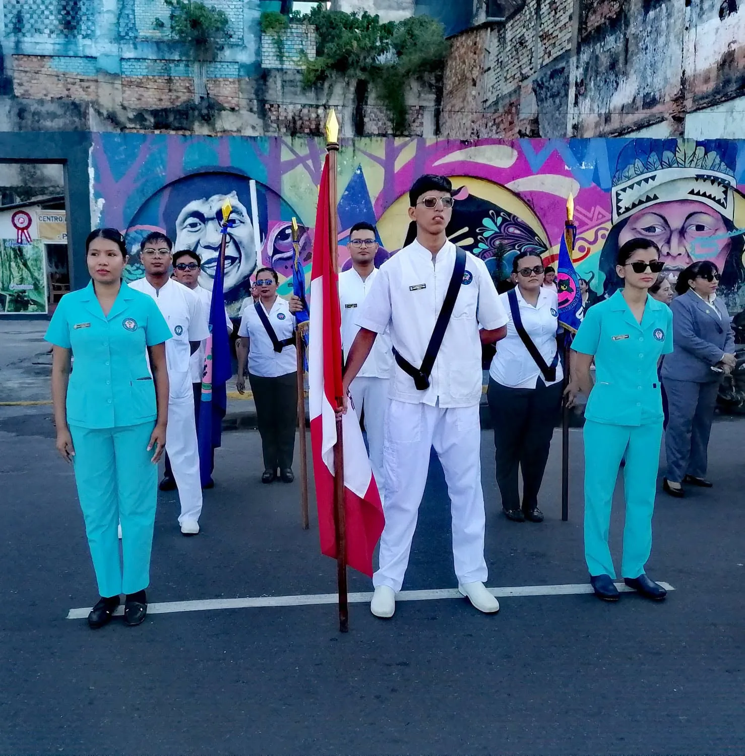 Facultad de Enfermería de la UNAP inicia celebración por su 55° aniversario con participación en desfile Cívico Militar