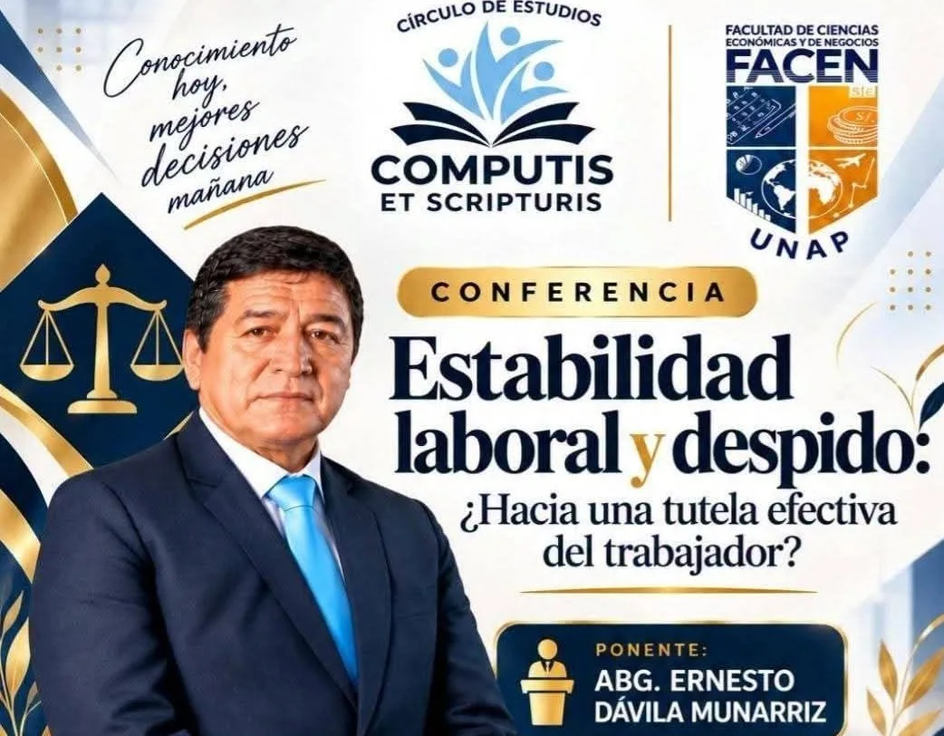 Afiche de promoción de la conferencia