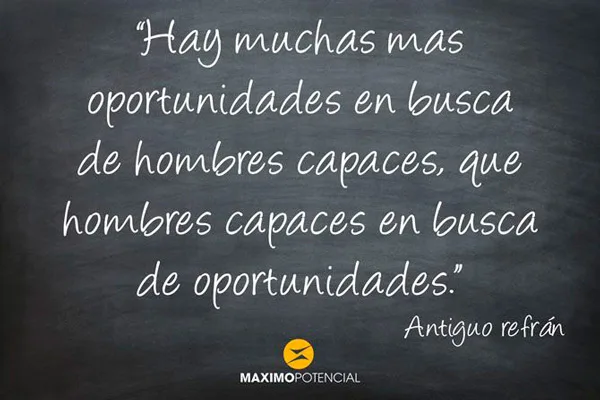 La oportunidad de un refrán
